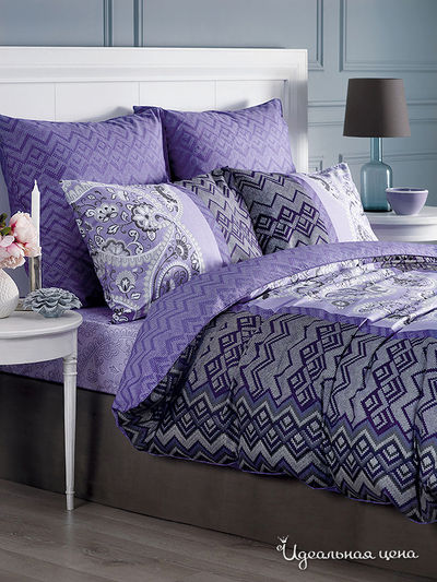 Комплект постельного белья, 2-спальный Daily by Togas, цвет фиолетовый