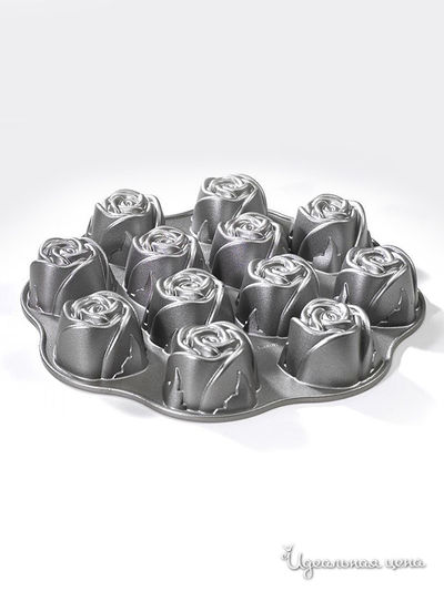 Форма для выпечки кексов, 12 шт Nordic Ware, цвет серый
