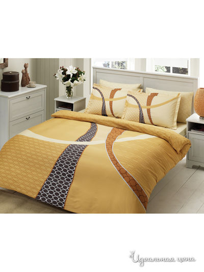 Комплект постельного белья двуспальный TAC, цвет золотой