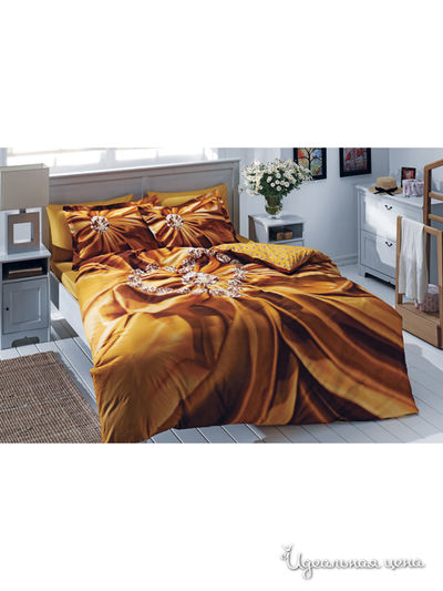 Комплект постельного белья двуспальный TAC, цвет коричневый